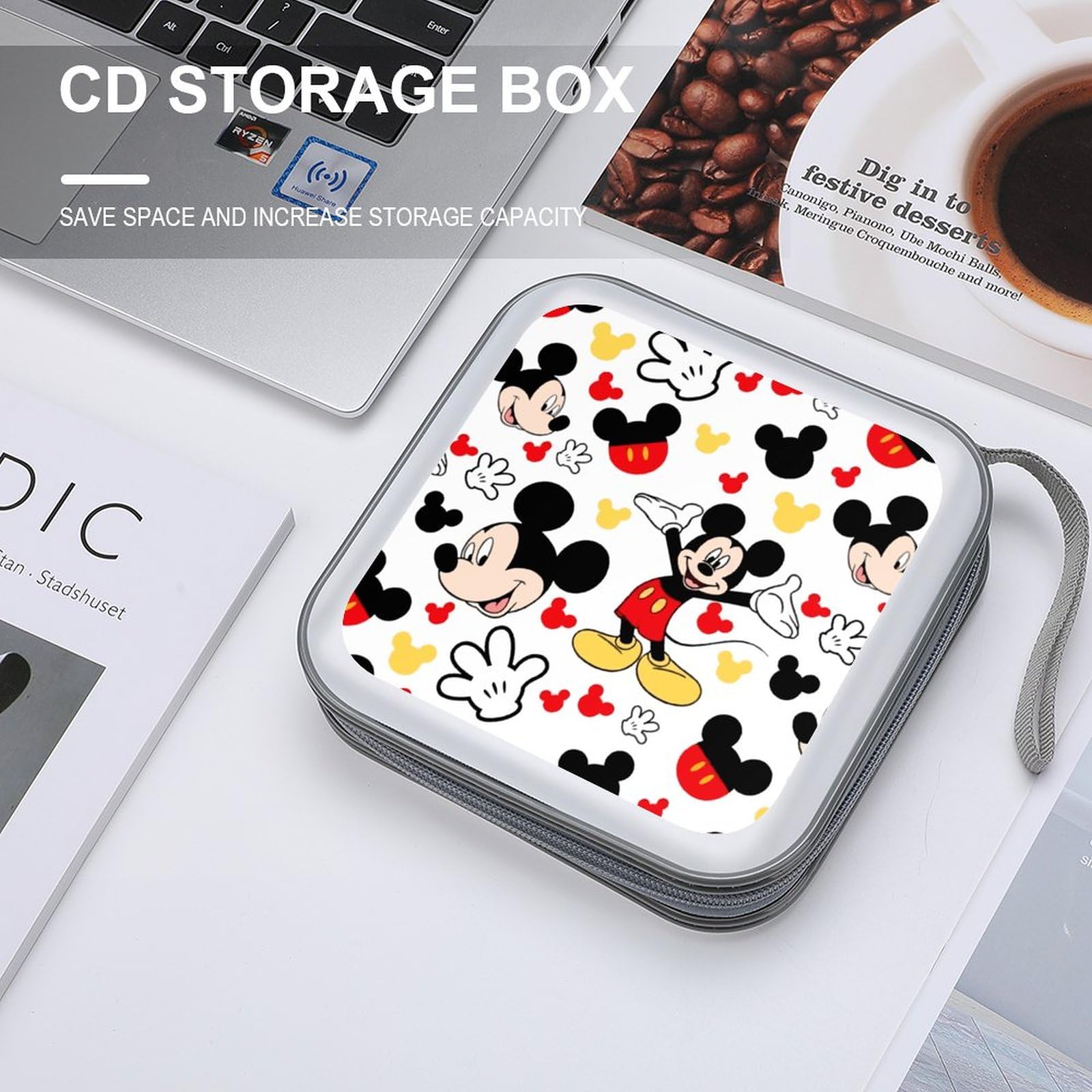 Amazon.co.jp: CDケース ミッキーマウス CD/DVD収納バッグ DVD